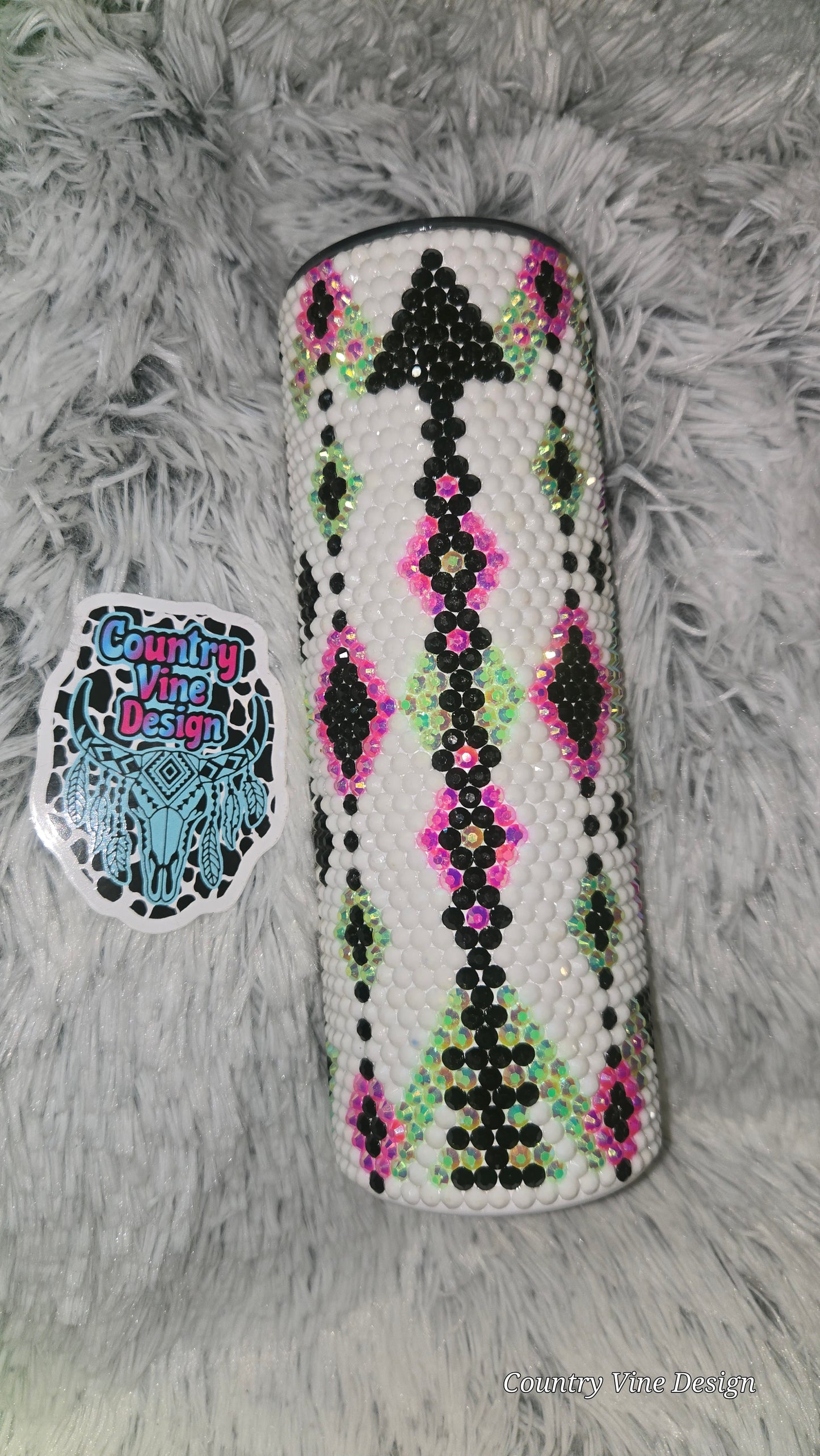 Arrow rhinestone Tumblr 20 oz