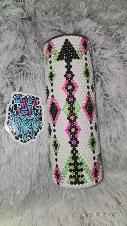 Arrow rhinestone Tumblr 20 oz